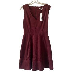 BB Dakota Women's Lynne Faux Suede Skater Dress